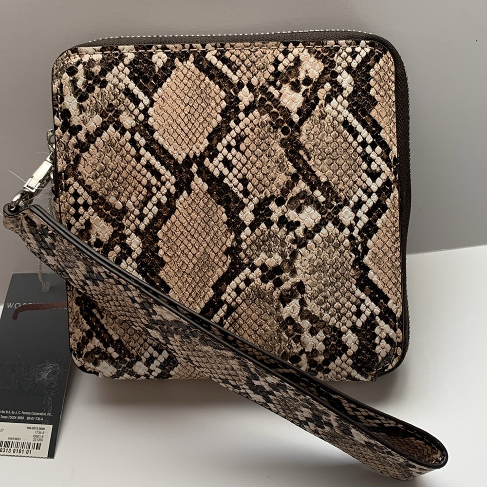 Worthington Zoe Python Wristlet - Picture 8 of 11